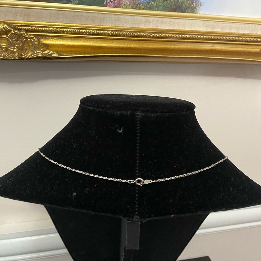 Vintage Stg Solid Sterling Silver Chain Necklace - image 3